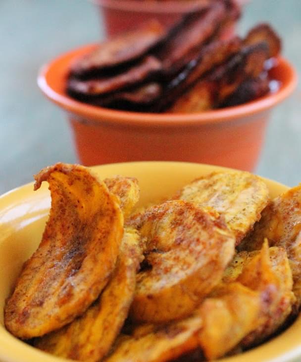 Baked Plantain Chips X3 Recipe