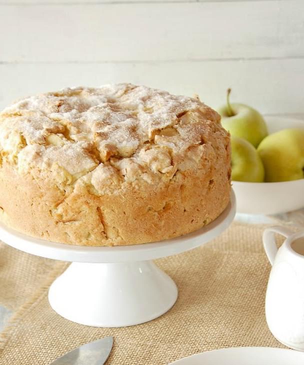 Irish Apple Cake With Custard Sauce Recipe