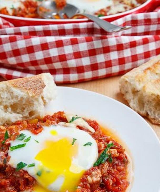 Italian Style Baked Eggs Recipe