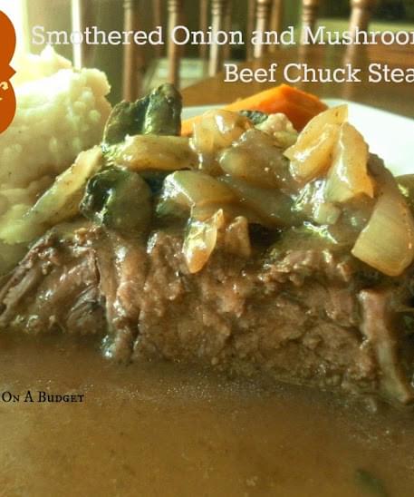 Slow Cooker Smothered Onion And Mushroom Beef Chuck Steak Recipe