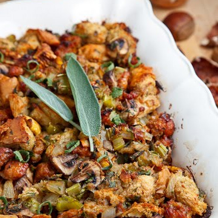 Italian Sausage, Mushroom and Chestnut Stuffing Recipe