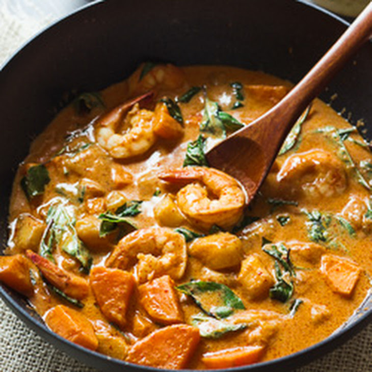 Thai Red Curry with Shrimp and Mango Recipe