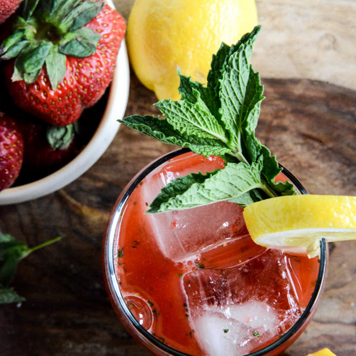 Fresh Strawberry Mint Lemonade Recipe