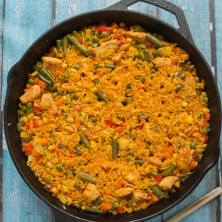 Chicken with Rice Spanish Style - Arroz con Pollo Recipe