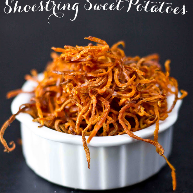 Crispy Baked Shoestring Sweet Potato Fries Recipe