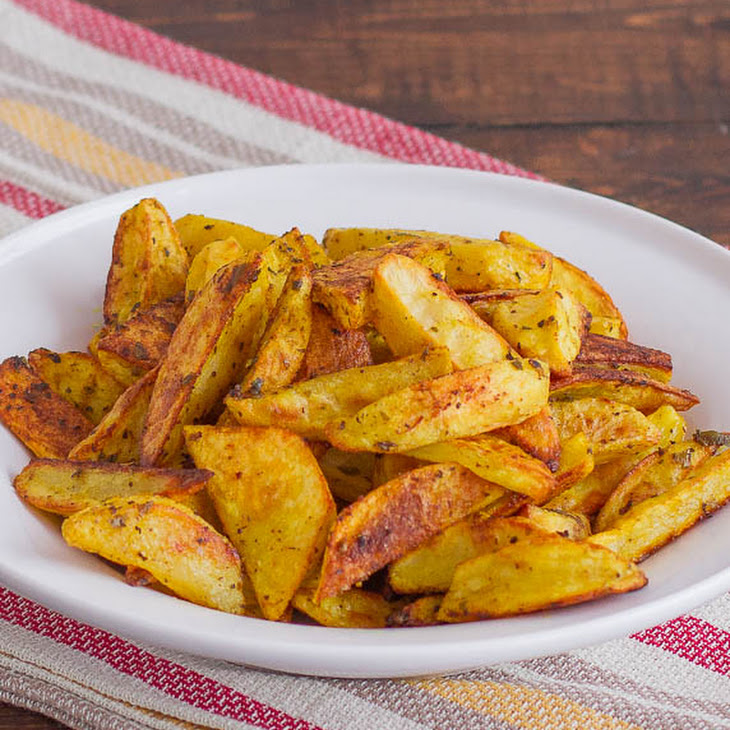 Crispy Indian Spiced Potato Wedges Recipe