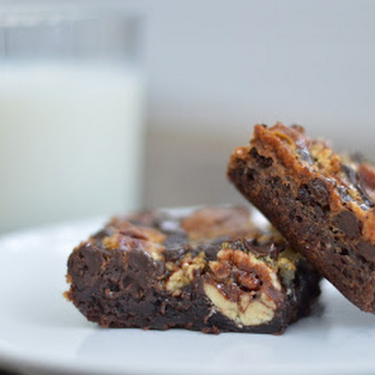 Brownie Bottom Pecan Pie Bars Recipe