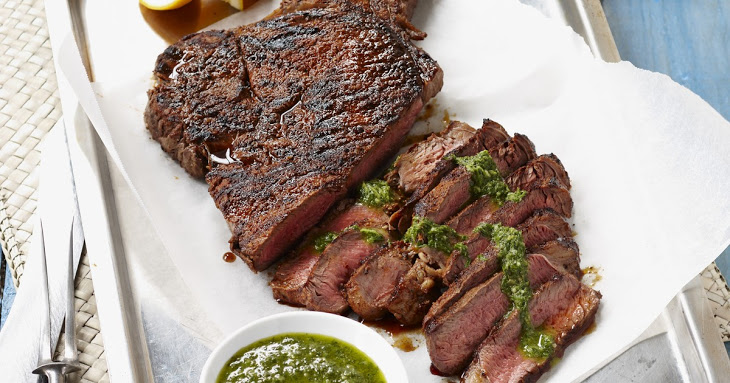 Spice Rubbed Rump Steak with Herb and Mustard Sauce Recipe