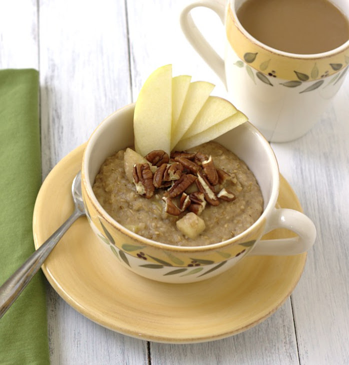 Overnight Apple Cinnamon Steel Cut Oats Recipe
