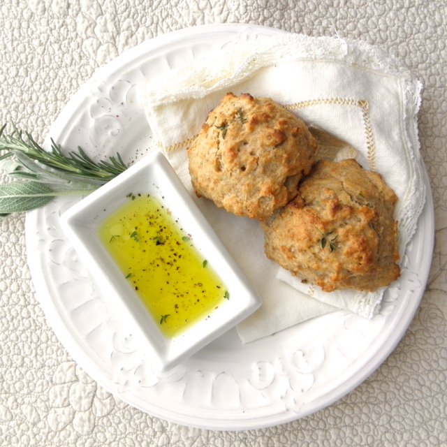 Olive Oil and Herb Drop Biscuits Recipe