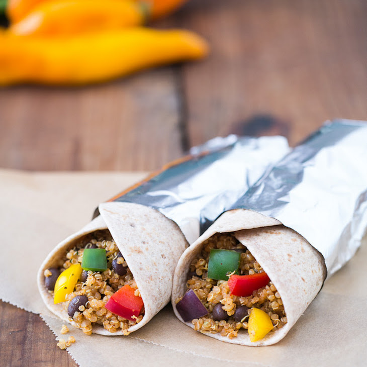 Quinoa Black Bean Burritos Recipe