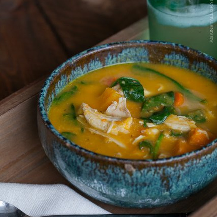 Leftover Roast Chicken Soup with Roasted Vegetables Recipe