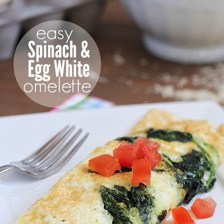 Easy Spinach & Egg White Omelette Recipe