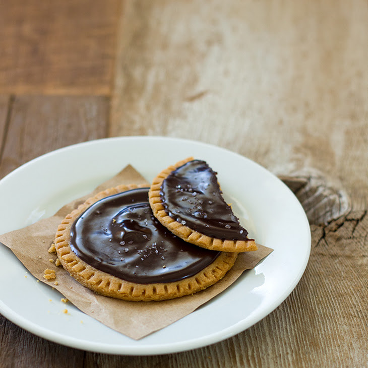Peanut Butter Cookies with Salted Chocolate Ganache Recipe