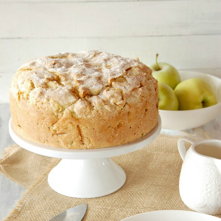 Irish Apple Cake with Custard Sauce Recipe