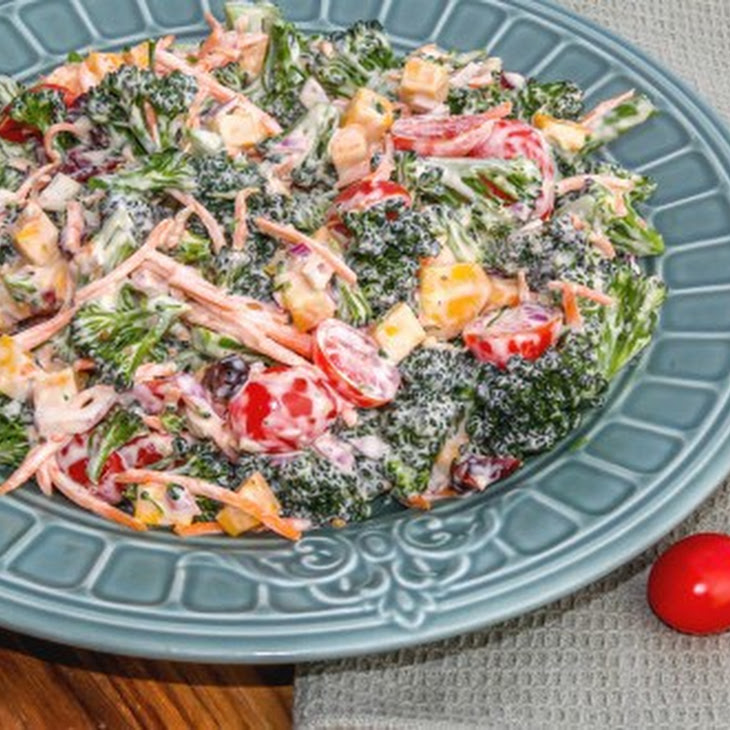 Broccoli Tomato and Cheese Salad Recipe