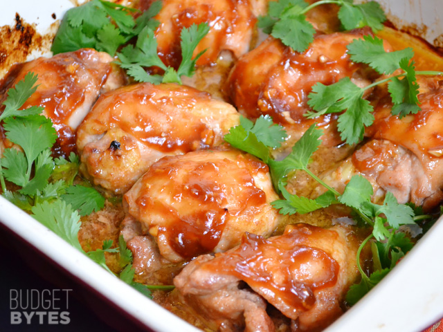 Honey Sriracha Chicken Thighs Recipe