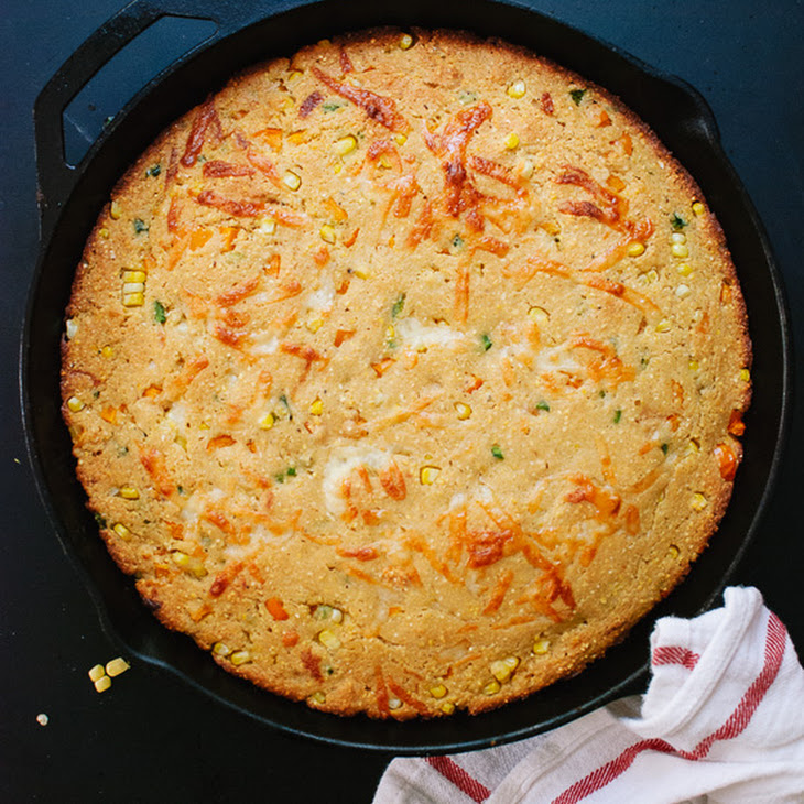 Brown Butter, Honey and Jalapeño Skillet Cornbread Recipe