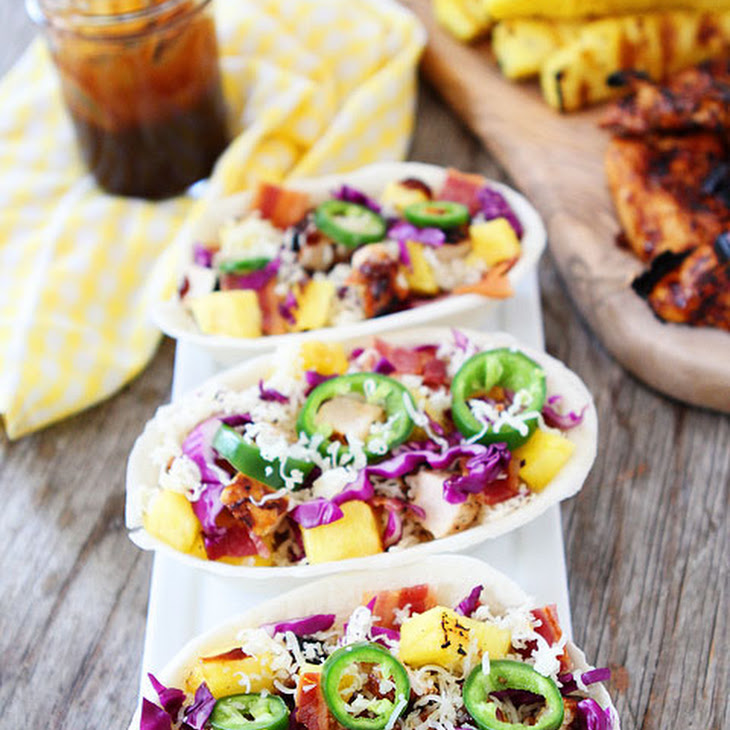 Grilled BBQ Chicken and Pineapple Tacos Recipe