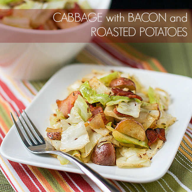 Cabbage with Bacon and Roasted Potatoes Recipe