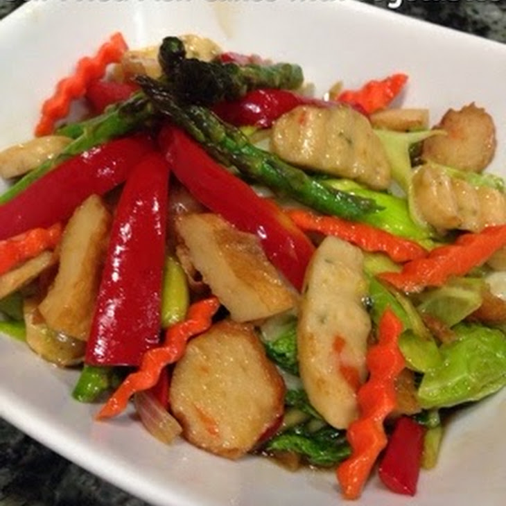 Stir Fry Fish Cakes with Veggies Recipe