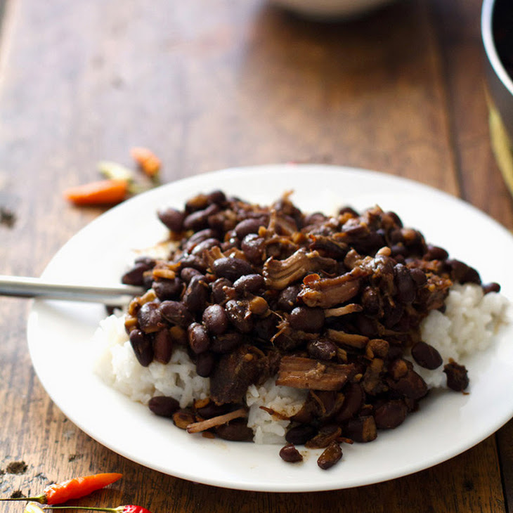 Crockpot Pork Adobo with Black Beans Recipe