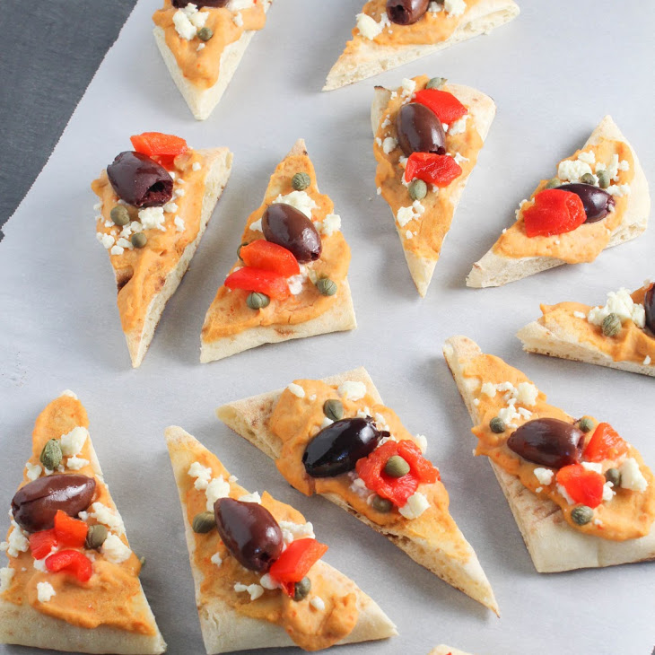 Mediterranean Hummus Naan Bites Recipe