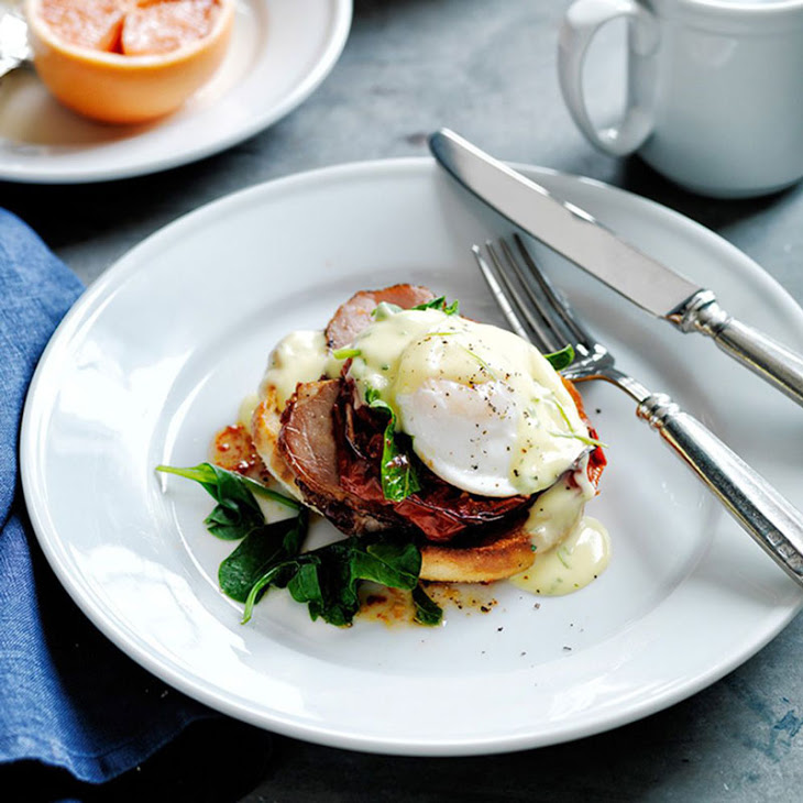 Eggs Benedict with Tarragon Hollandaise Recipe