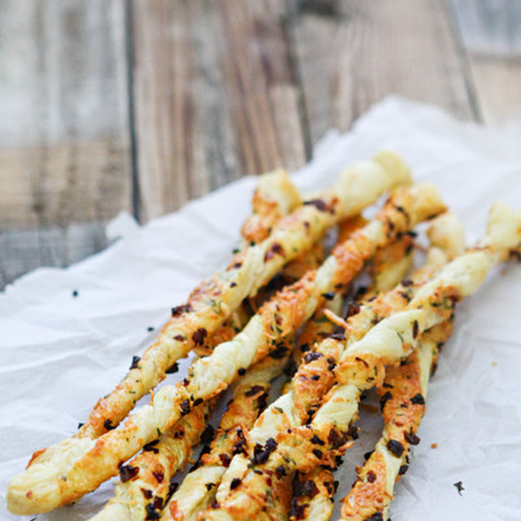 Rosemary Parmesan Cheese Straws Recipe