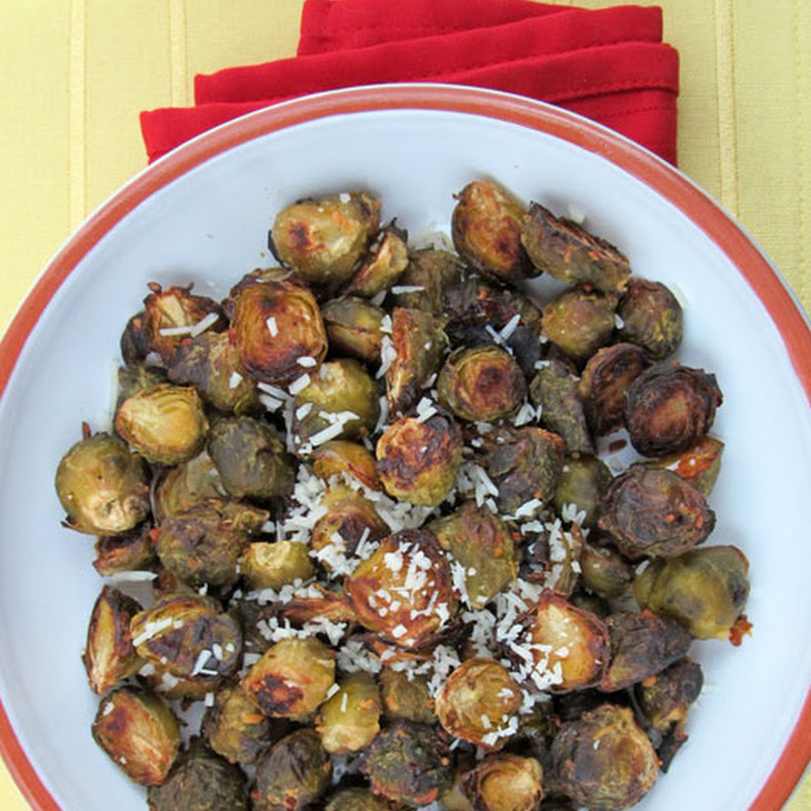 Lemon Parmesan Roasted Brussels Sprouts Recipe