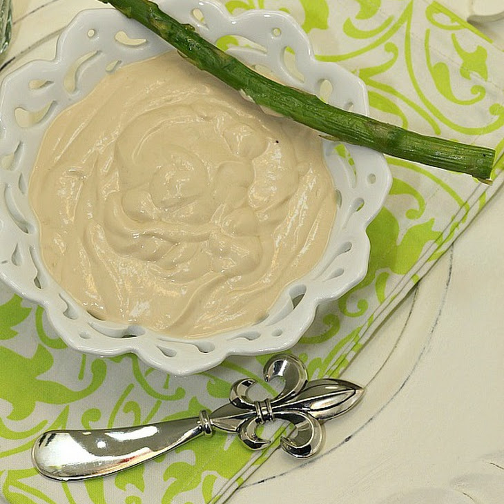 Roasted Asparagus with Yogurt Wasabi Dip Recipe