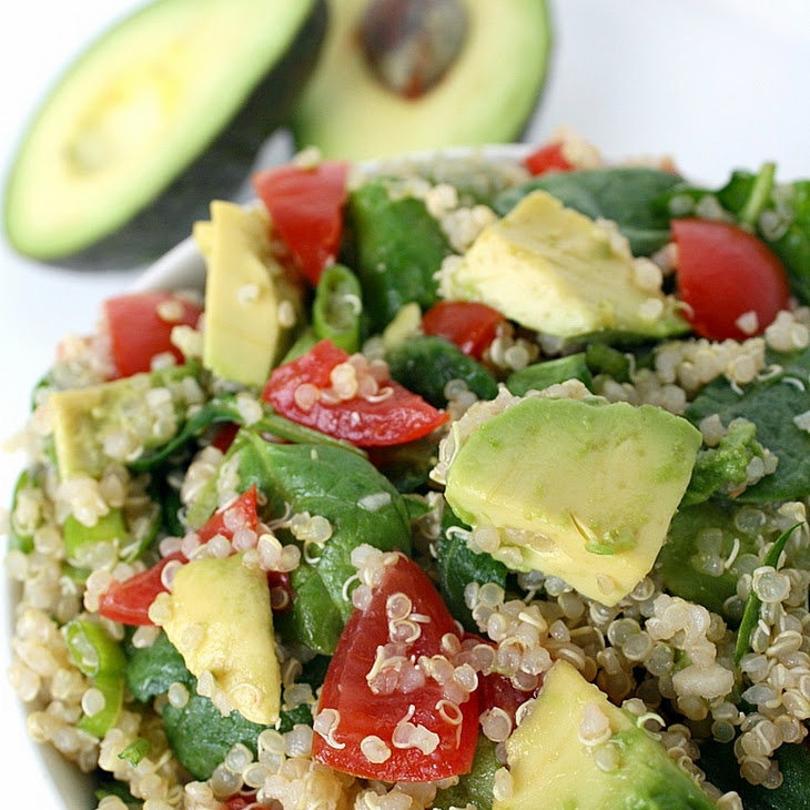 Quinoa Avocado Spinach Power Salad Recipe