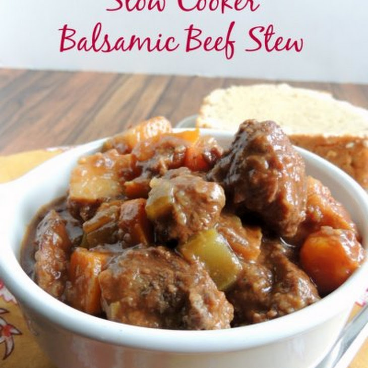 Slow Cooker Balsamic Beef Stew Recipe