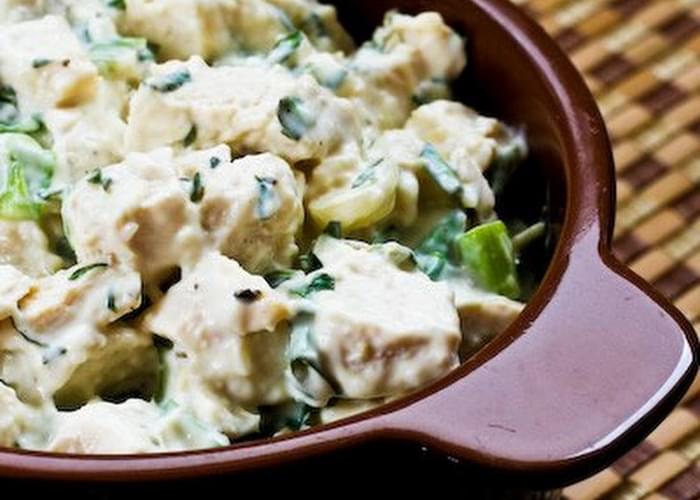 Chicken Salad with Basil and Parmesan