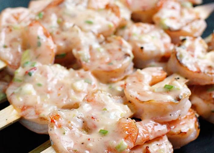 Bangin' Grilled Shrimp Skewers