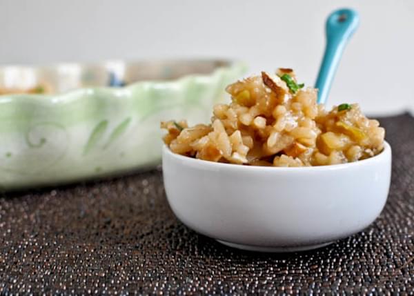 Apple Risotto with Toasted Pecans